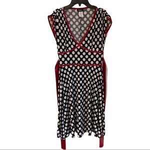 Taboo vintage black & white polka dot dress size S
